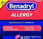 BENADRYL ALLERGY RELIEF 24CT ULTRA TABS