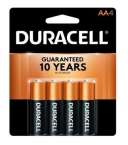 DURACELL BATTERIES AA4 COPPERTOP