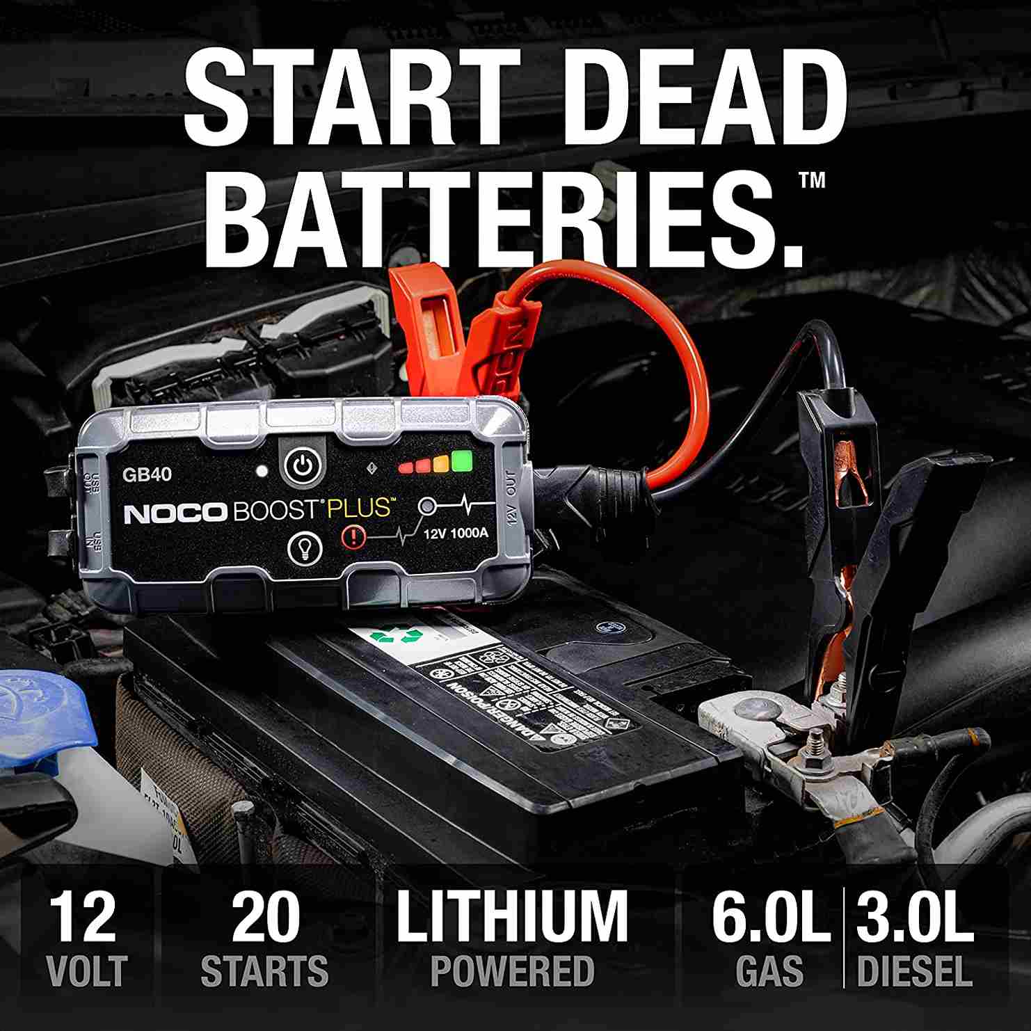 NOCO Boost Plus GB40 1000 Amp 12-Volt