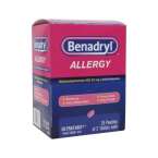 BENADRYL ALLERGY RELIEF 2CT TABLET BOX