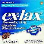 EX-LAX LAXATIVE 24CT CHOCOLATE