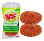 SCOTCH BRITE SCOURINGPADS 2PK COPPER