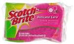 SCOTCH BRITE SCRUB SPONGE 3PK DELICATE CARE