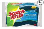 SCOTCH BRITE SCRUB SPONGE 3PK NON-SCRATCH